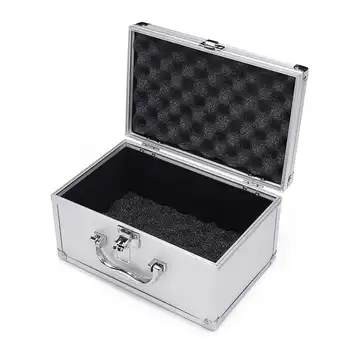 Hliník Tool Box Prípade Pevného puzdro s Hubky Prenosný Nástroj Prípade Chránič Shockproof Toolbox Bezpečnosti Nástroj Nástroj Box