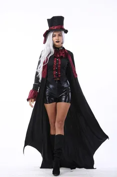 Halloween Upír Pár Kostýmy pánske Krvavé Pekný Kostým Dámske Steampunk Vampiress Uniformy Krvi Grófka Súpravy