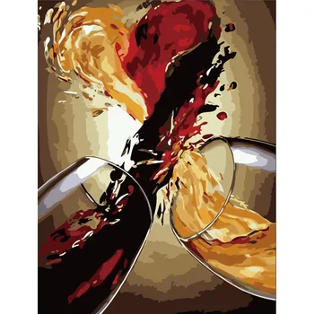 Obraz Číslo DIY Dropshipping veľká veľkosť Abstraktné lahodné víno zátišia Plátno Miestnosti Dekorácie Umenie, fotografiu Dieťaťa Darček