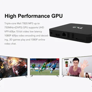 Amlogic S912 TX9S Android Smart TV Box Octa-Core Set-Top Box 2.4 G Wifi Media Player 2G/8G TVBOX Youtube, Google