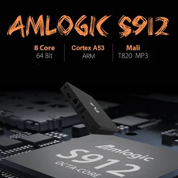 Amlogic S912 TX9S Android Smart TV Box Octa-Core Set-Top Box 2.4 G Wifi Media Player 2G/8G TVBOX Youtube, Google