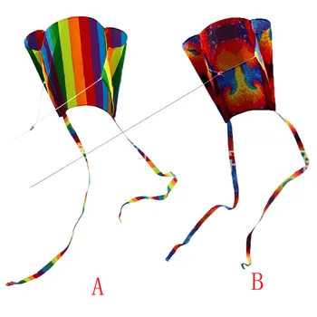 Detské Farebné Mini Pocket Kite Vonkajšie Športové Hračky, Surfovania, Zábavné Športové Softvér Rainbow dvojriadkový Kúsok Deti Kite Flying D