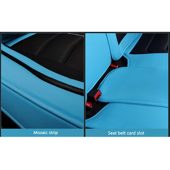KADULEE luxusné Kožené autosedačky kryt pre Ford Focus 2 3 Fushion Ranger Fiesta mondeo Okraji Preskúmať Kuga automobily kryt sedadla