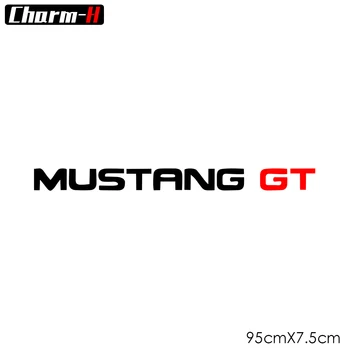 Auto Styling Reflexné Predné Sklo Čelné Okno Nálepky Vinyl Obtlačok Na Ford Mustang GT Banner Príslušenstvo