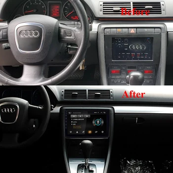 Eastereggs pre Audi A4 B6 S4 RS4 B6 B7 SEAT Exeo 2002-2008 2 Din Android Car Multimedia Player, Vedúci Jednotky s Rámom GPS BT, WIFI,