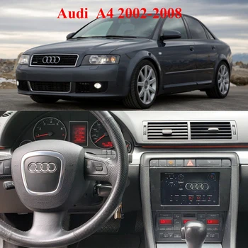 Eastereggs pre Audi A4 B6 S4 RS4 B6 B7 SEAT Exeo 2002-2008 2 Din Android Car Multimedia Player, Vedúci Jednotky s Rámom GPS BT, WIFI,