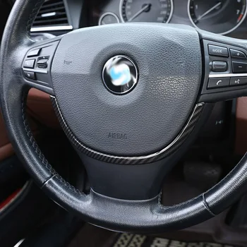 Carbon Fiber Volantu, Dekorácie Sequin Výbava 1pc Pre BMW 5 Series F10 520 525 2011-2017