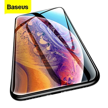 Baseus 0,3 mm Screen Protector Pre iPhone Xs Max Xr X S Xsmax 3D Kryt Kalené Sklo Ochranné sklá Fólie Pre iPhoneXs iPhoneX