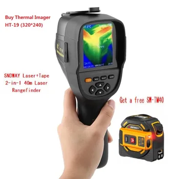 HT-19 Ručné IR Digitálny Tepelnej Imager Detektor Fotoaparát Teploty Infračervené Teplo s úložným Zápas Seek/FLIR Therma