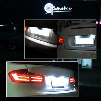 2 ks Auto špz Osvetlenie 12V 18 Počet LED Lampy Doska Svetlo zadné Svetlo na BMW X5 E53 X3 E83 Auto, Led Svetlo, Auto Príslušenstvo