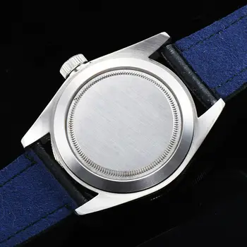 Pánske hodinky 41mm čierny rám zafírové sklo GMT Automatické mechanické Vojenské Športové Kožené luminou nepremokavé sterilné dial hodinky