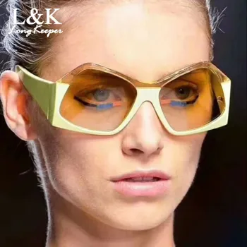 2019 slnečné Okuliare Ženy Gradient Okuliare Dizajn Značky Luxusné Okuliare Retro Vintage Unikátny Transparentný Tieň Slnečné Okuliare UV400