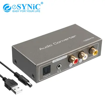 192K DAC Digitálny Analógový Audio Prevodník, HDMI ARC Audio Extractor Toslink Optický Koaxiálny Stereo L/R 3,5 mm Multifunkčné Adaptér