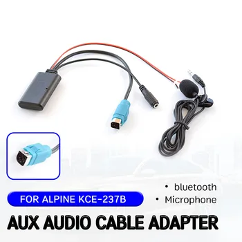 Bezdrôtové audio rozhranie bluetooth, Aux Prijímač, kábel Kábel Adaptéra s mikrofónom pre Alpine KCE-237B pre Alpine 2009+ CDE-W203Ri