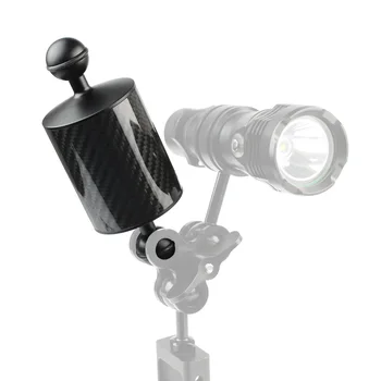Carbon Fiber Float Vztlak Vodné Arm Dual Loptu Plávajúce Rameno Potápanie Fotoaparát Zásobník pre Gopro /YI /EKEN pre DJI pre OSMO Akcia