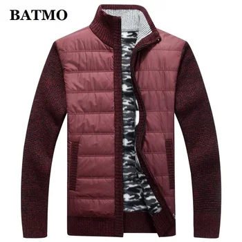 BATMO 2019 nový príchod jesene vysokej kvality bežné sivý sveter mužov,mužov sweatercoat,plus-veľkosti M-XXXL 9906