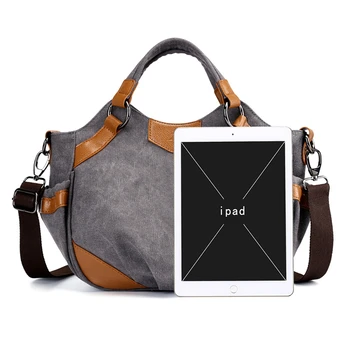 Plátno Luxusné dámske Tote Bag Veľkú Kapacitu Ženských Kabeliek Cestovné Nakupovanie Crossbody Tašky Pre Ženy