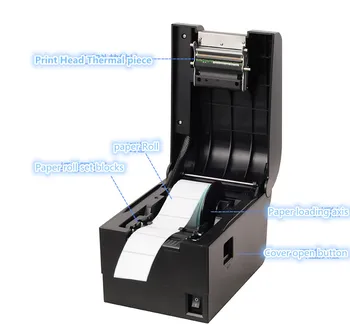 DARČEK 1pcs bezdrôtový 1D skener+ čiarového kódu tlačiarne Tepelnej oblečenie tlačiareň štítkov tlač Papier/tlač etikiet štvorhra