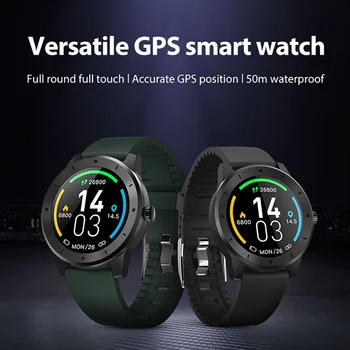 Žaluď Smart Nepremokavé Smart Hodinky Vstavaný GPS Srdcovej frekvencie Monitora Fitness Tracker Krokomer pre iOs a Android.