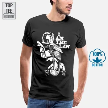 Sudca Dredd som Zákon T-Shirt Cool Tričko Retro Hot Predaj Letné dámske Tričko Hip Hop Tričká Plain T Shirt Muž Tshirts