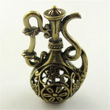 6pcs/veľa Veľkoobchod Antický štýl bronzový vzhľad kvetinový 3D hollow víno hrniec Náhrdelník s Príveskom, Šperky kúzlo prívesky Punk Darčeky 08832
