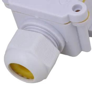 Biele Vonkajšie Mini 1 Do 1 Z Kábel Drôt Konektory Spojovacej skrinke Vodotesný IP68 s Terminálové