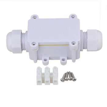 Biele Vonkajšie Mini 1 Do 1 Z Kábel Drôt Konektory Spojovacej skrinke Vodotesný IP68 s Terminálové