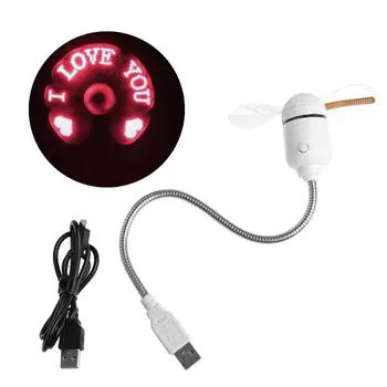 USB LED Svetlo Flexibilný Chladenie Ventilátorom DIY Program Upravovať Správy Pre PC, Notebook