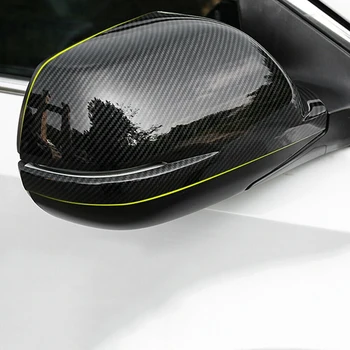 Carbon Fiber Štýl Spätné Bočné Zrkadlo Pokrytie Čiapky Výbava pre Honda CR-V CRV 2017-2019