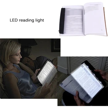 Kreatívne LED Knihy Ľahké Čítanie Noc Svetla Plochá Doska Prenosná Ultra-tenké TXTB1