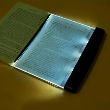 Kreatívne LED Knihy Ľahké Čítanie Noc Svetla Plochá Doska Prenosná Ultra-tenké TXTB1