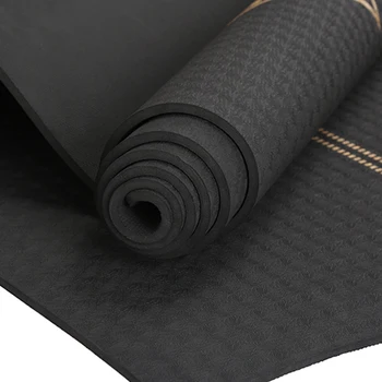 Non-slip TPE Yoga Mat 6mm Nový Dizajn Gym Fitness Pilates Koberec Podložky pre Začiatočníkov Ženy Esterilla Športové rohože bez Chuti Vankúš