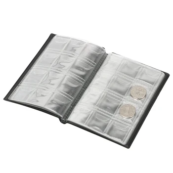 Mini Cent Mince Úložný Vak 120 Vrecká Mince Zber Album, Knihy, Mince Držiteľa Albumy Darčeky, Zbierať Peniaze Organizátor