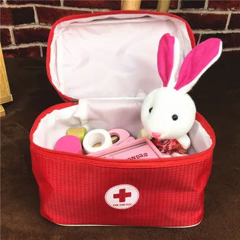 Deti sa hrajú domáci lekár hračka nastaviť, puzzle, simulácie, látkové taška medicíny box, simulácia sestra vstrekovanie lekárska taška