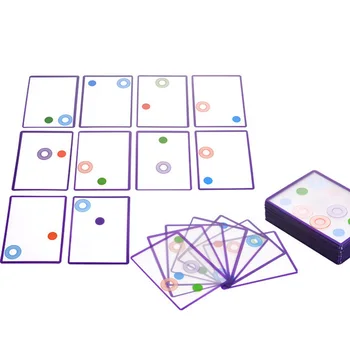 Transparentné Zaujímavé Vzdelávania Karty Hra Logika Hra Karty Kvalitné Praktické, Pohodlné, Doskové Hry, Karty Pre Deti, Dospelých