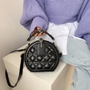 2020 nový trend diamond kolo sedlo taška lady messenger taška PU kožené módny návrhár taška cez rameno ženy kabelka čierna