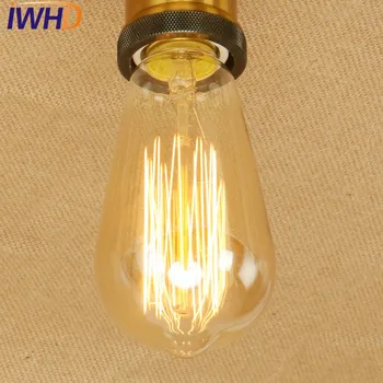 IWHD Loft Štýl Edison Priemyselné Stropné Svetlá Antik Kovové Vintage Stropné Svietidlá Vnútorné Osvetlenie Listry De Sala