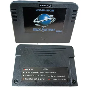 Sega Hry Doskové Pseudo Saturn NOVÝ-ALL-IN-1 s Priamym odčítaním 4M Urýchľovač Goldfinger funkcia Action Replay 8MB Pamäťová Karta