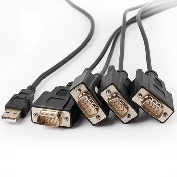 4-port USB 2.0 4X RS232 sériový kábel rozdeľovača converter ZE552A(FTDI Chipset vyhrať 10 podporované)
