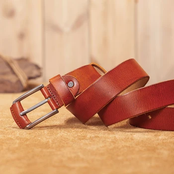 VAMOS KATOAL Koruny kožené pánske pás klasické pin pracky módny dizajn vintage mládež džínsy dekoratívne vysokej kvality nový pás