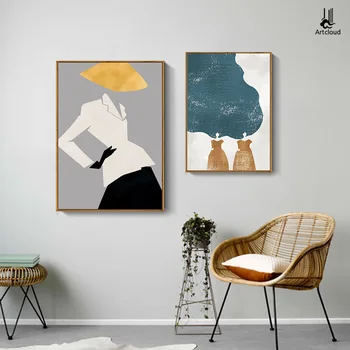 Abstraktný Charakter Minimalistický Štýl Matisse Maľovanie Na Stenu Umenie Plagáty Nordic Plátno, Vytlačí Moderný Obraz Obývacej Miestnosti Dekorácie
