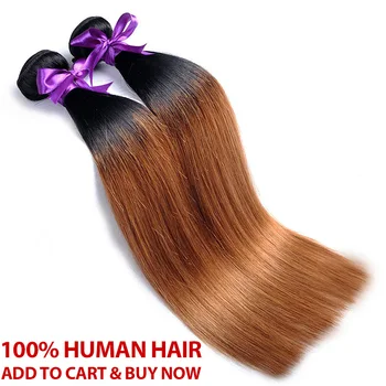 Medová Blond Zväzky S Uzáverom Peruánskej Rovné Vlasy Ombre 3 Zväzky S Uzáverom 1B 30 Ľudských Vlasov Väzbe Pinshair Remy Vlasy
