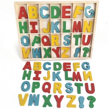 Montessori Drevené List Čísla Box Kreatívne Vzdelávacie DIY Plavidlá, Dekorácie Deti Vzdelávania Hračky, Darčekové Farebné