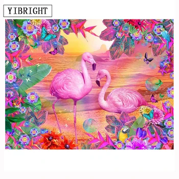 Drahokamu maľovanie crystal Home Decor 5d diy diamond maľovanie flamingo cross stitch láska vták, vzor,diamond,mozaiky plný vrták