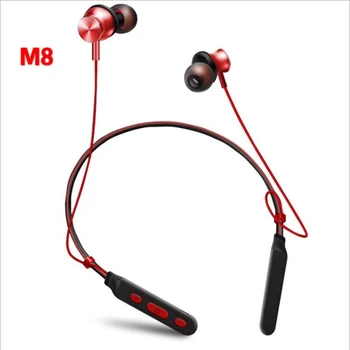 BT M8 Bezdrôtový Headset Šport Bluetooth slúchadlo Neckband Magnetické Basy Headset Handfree Slúchadlá s Mikrofónom pre Xiao Huawei
