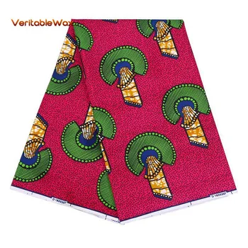 Veritablewax 1Yard Afriky Ankara Reálne Vosk Potlačené Tkaniny Polyester Vysokej Kvality Nigérijský Tissus Textílie Ženy Diy Šaty, Takže