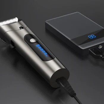 Xiao RIWA Elektrické Variabilná Rýchlosť Hair Clipper RE-6305 Silný Výkon Jemné Oceľové Cutter Head S LED Displej, Umývateľný Nízka Hlučnosť