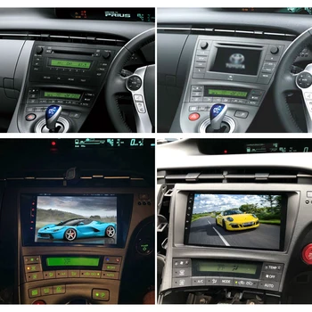 Sinosmart Auta GPS Navigácie Rádia pre Toyota Prius multimediálny systém Android 2009 2010 2011 2.5 D IPS/QLED Obrazovke