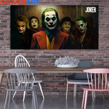 Plátno Umenie Najnovšie DC Joker Filmový Plagát Joker Pôvod Filmu obrazov na Stenu pre Obývacia Izba Plátno, Maliarske Plátna Rámovanie