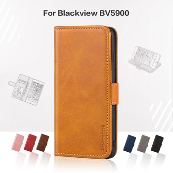 Flip Cover Pre Blackview BV5900 Obchodného Prípadu Luxusné Kožené S Magnetom Peňaženky Prípade Blackview BV5900 Kryt Telefónu